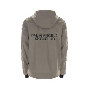 PALM ANGELS Ski Club Hooded Jacket Men SILVER Outerwear